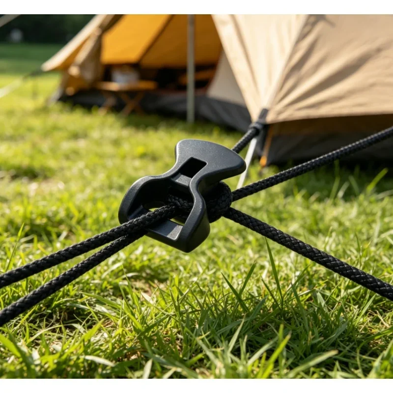 10Pcs Camping Tent Guyline Rope Tensioner Stopper Cord Tightener Runner for Outdoor Backpack