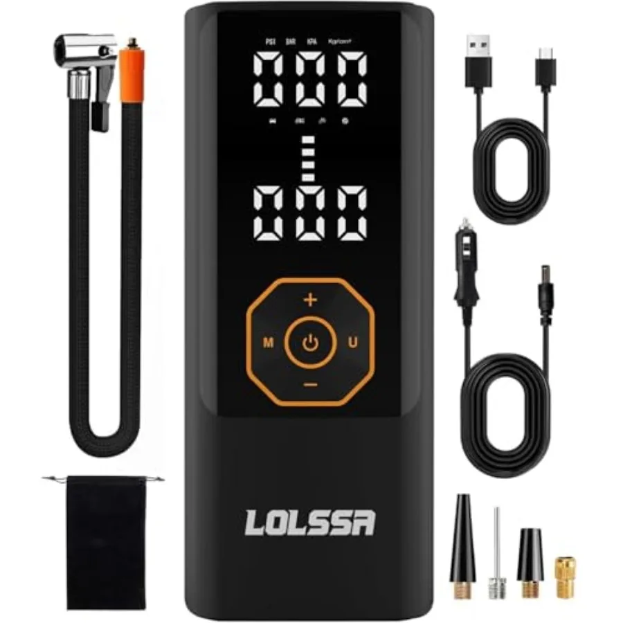 

Tire Inflator Portable Air Compressor Air Pump for Car Tires Cordless Electric 180PS for Car Motorcycle Bike Ball with Tire Gau