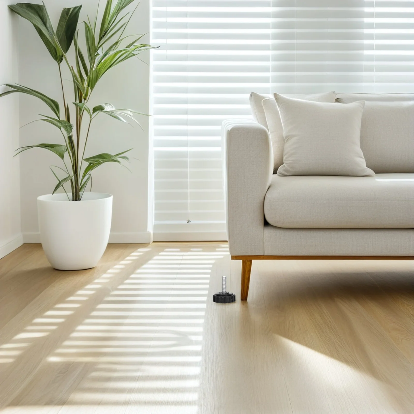 

12Pcs Furniture Feet Pads Adjustable Height Levelers Anti Slip for Table Chair Sofa Bed Cabinet Floor Protectors