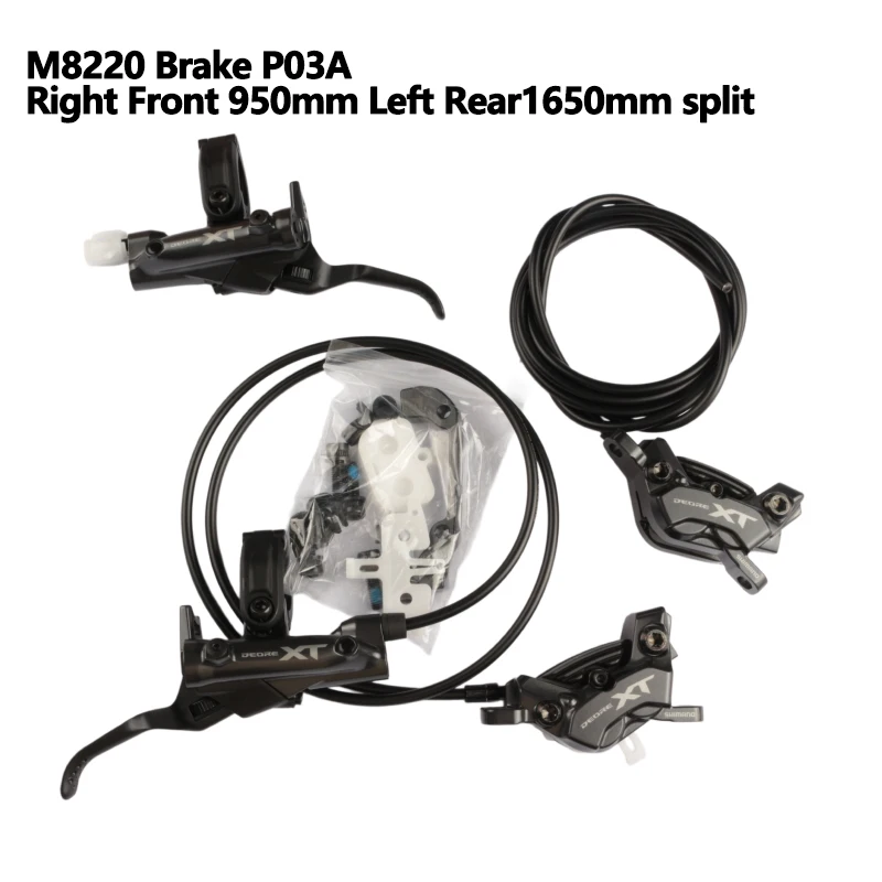 Shimano DEORE XT M8200 Bremse hydraulische Scheibenbremse 2-Kolben M8220 4 Kolben MTB mit J05A ICE-TECH Harzpolster Fahrradteile – Detail 21