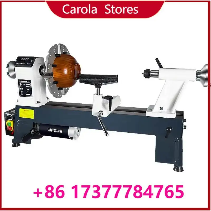 8 Inch Mini Automatic Wood Lathe, Wood Turning Machine for Stair Handrail Processing