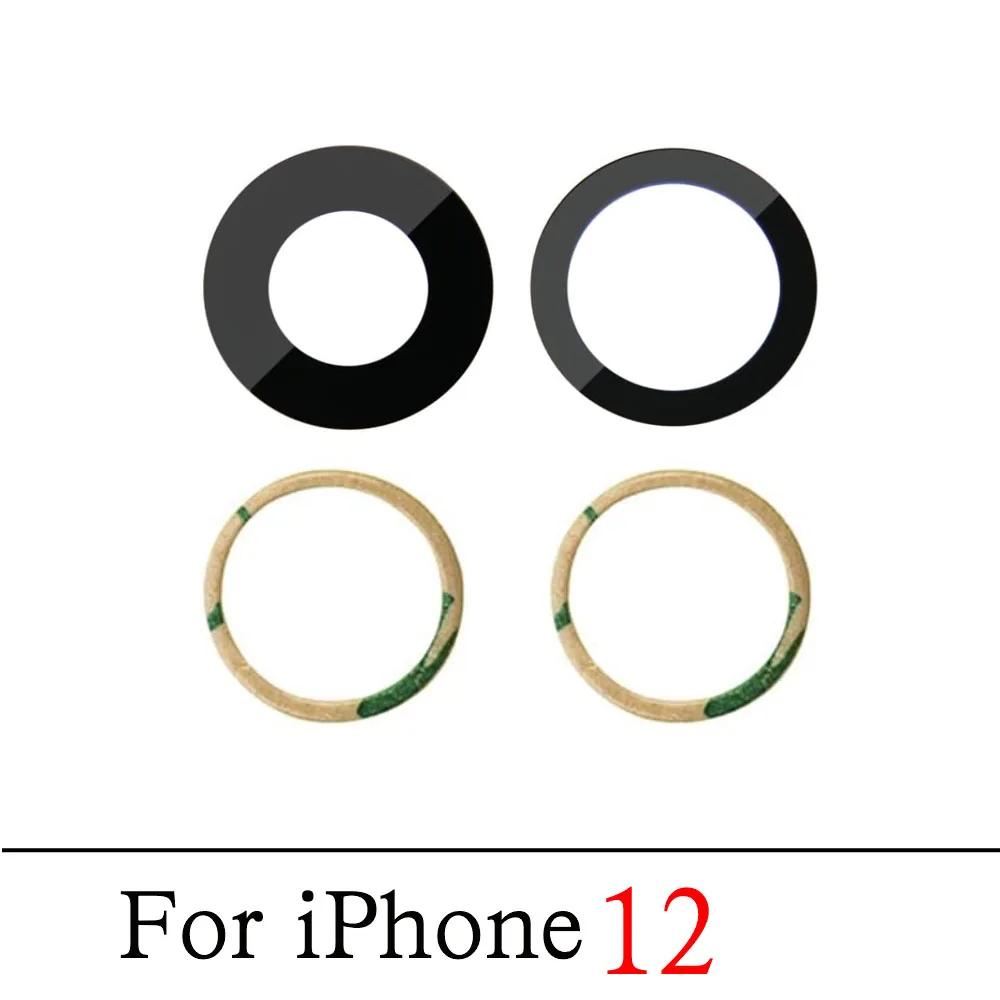 Rear Back Camera Glass Lens Replacement for iPhone 12 13 Mini 14 15 Plus Pro Max With Adhesive Tape view 3