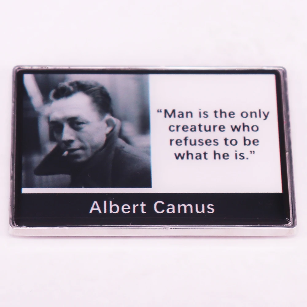 Man is the only creature who refuses to be what he is Albert Camus Classic Lines Refrigerator Decoration