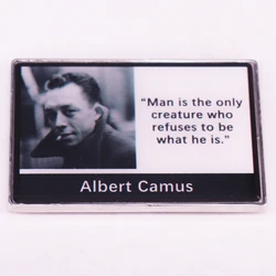 Man is the only creature who refuses to be what he is Albert Camus Classic Lines Refrigerator Decoration