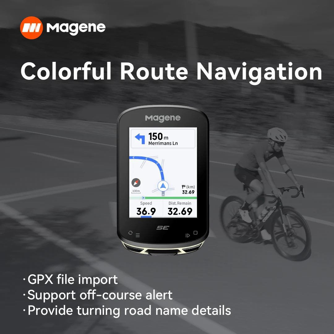 Magene-Wireless GPS Bike Computer, velocímetro de bicicleta, odômetro, display LCD, impermeável, suporte Bluetooth, Ant Data Sensor, Tra, C406