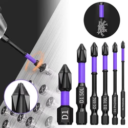 PH2 Impact Driver Bit Set Magnetic Cross Screwdriver Set Impact Drill Bit Screw Alloy Steel Non-slip Cross Screwdriver