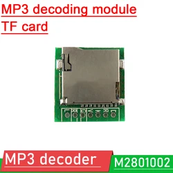 M2801002 Lossless Wav MP3 Decoder Boord Mp3 Decodering Module Tf-kaart Dc 3.5V-5V