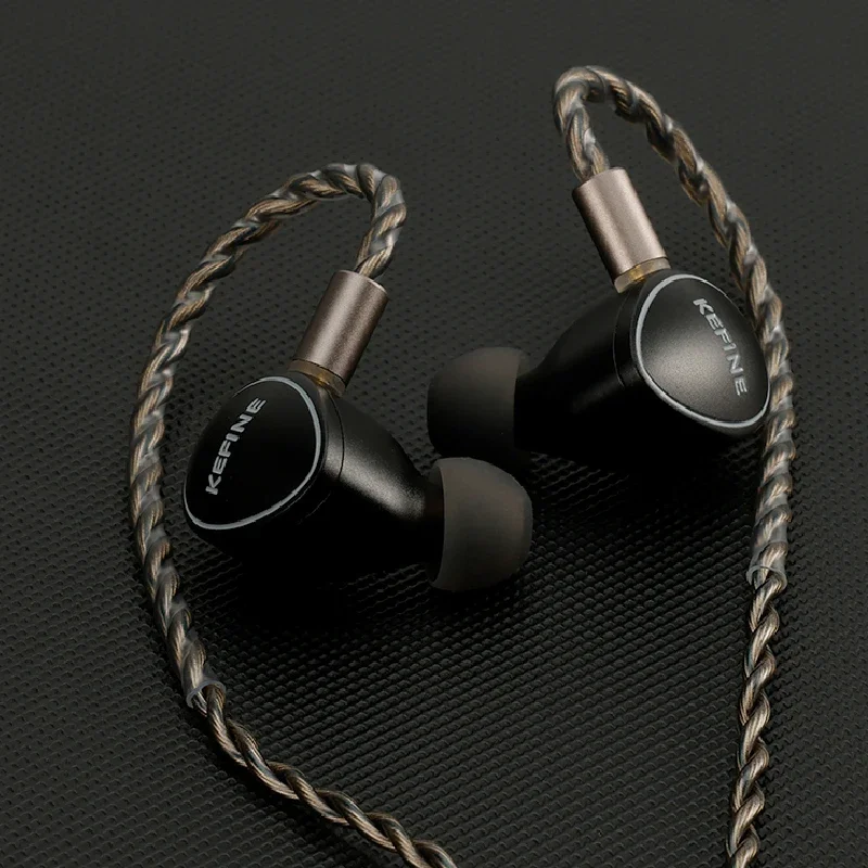 KEFINE Quatio In-Ear Earphones 2DD+2BA Hybrid Drivers with Replaceable Tuning Nozzles 3.5mm+4.4mm Cable