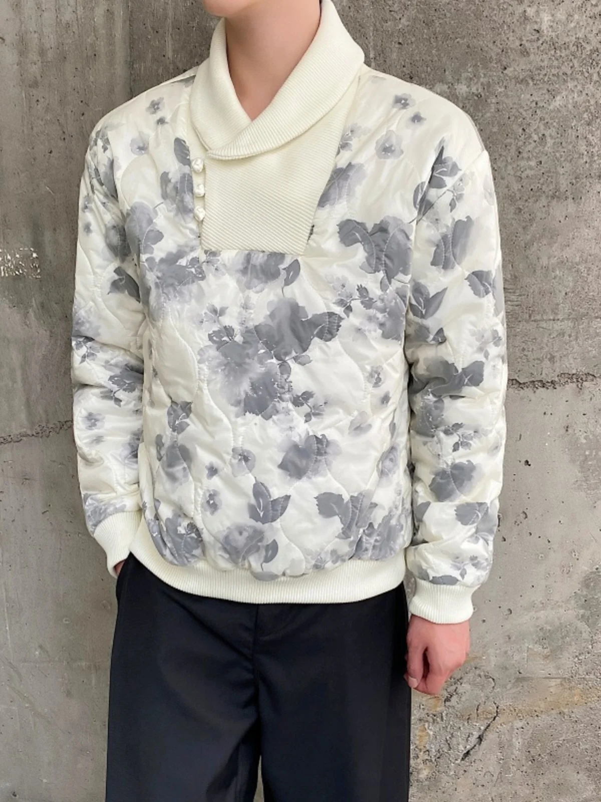 

Мужская хлопковая куртка в китайском стиле с капюшоном, теплая двухслойная зимняя верхняя одежда с цветочным принтом в стиле ретро, дзен-дизайн, топ