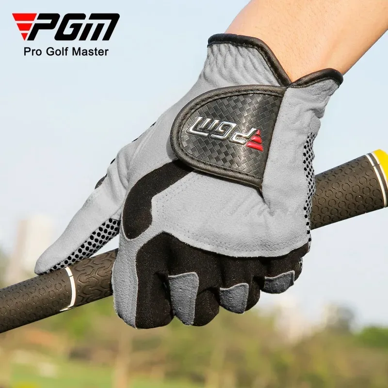 PGM Professional Golf Gloves Microfiber Cloth Fabric Breathable Non-Slip Gloves Club Swing Putting Training Gloves