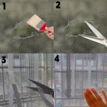 1片 4/5米 窗紗修補膠帶 自黏式窗戶固定網狀補丁貼紙 防水一次性地漏水槽過濾器 10 最佳銷售 防水膠帶 - №9