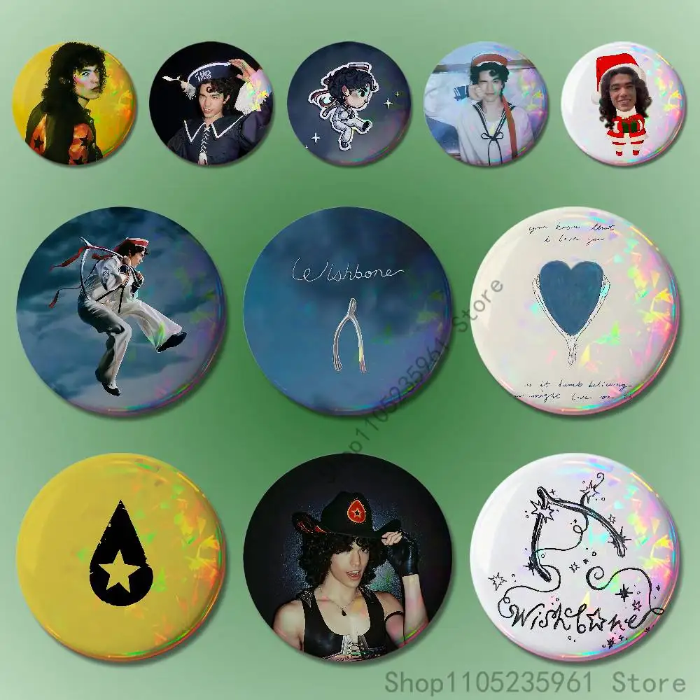 

C-Conan G-Gray Wishbone Custom Badges 75mm 44mm 25mm Brooch Backpack Hat Pins Accessories Toys Valentine gift