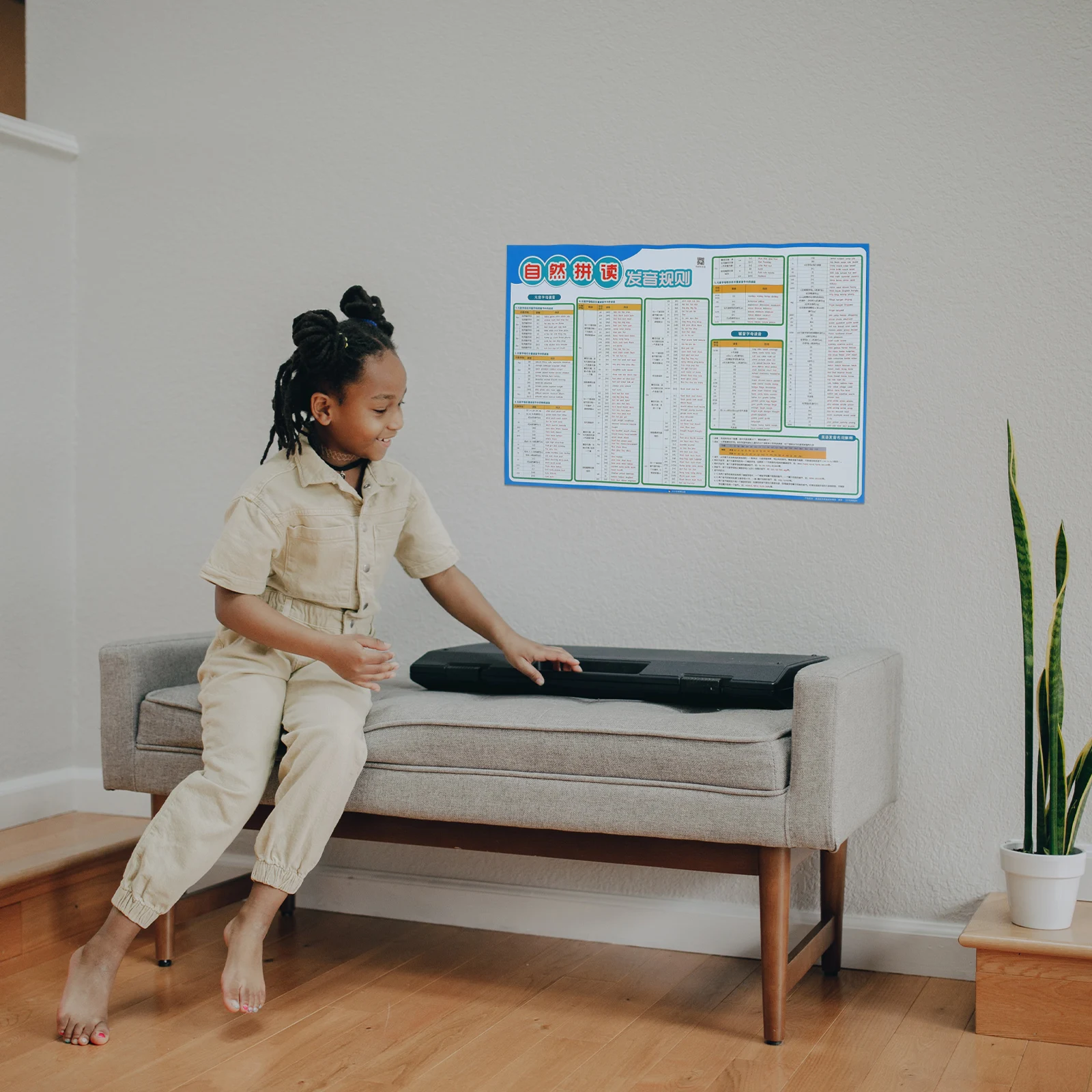 Poster Pembelajaran Bahasa Inggris Natural Phonics Wall Chart Dengan Alat Bantu Pengajaran Pengucapan Suara Cetak Jelas Terang Untuk Prasekolah