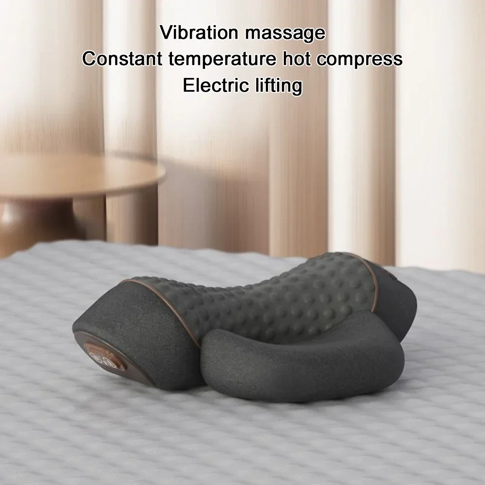 Electric Neck Massage Pillow Heated Vibrating-Shiatsu Masager for Pain Relief Cervical Orthopedic Pillow