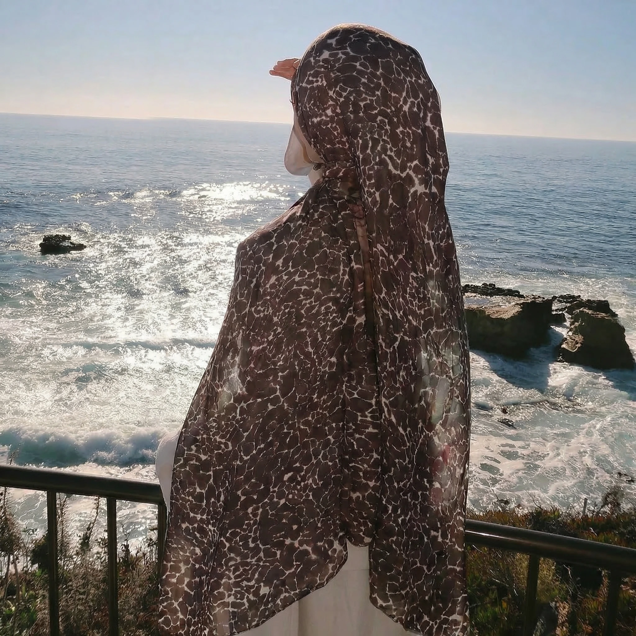 

2026 Sunscreen Voile Thin Women Scarf Summer Hijab Classic Leopard Print Scarves Soft Lady Foulard Viscose Female Wrap Shawls