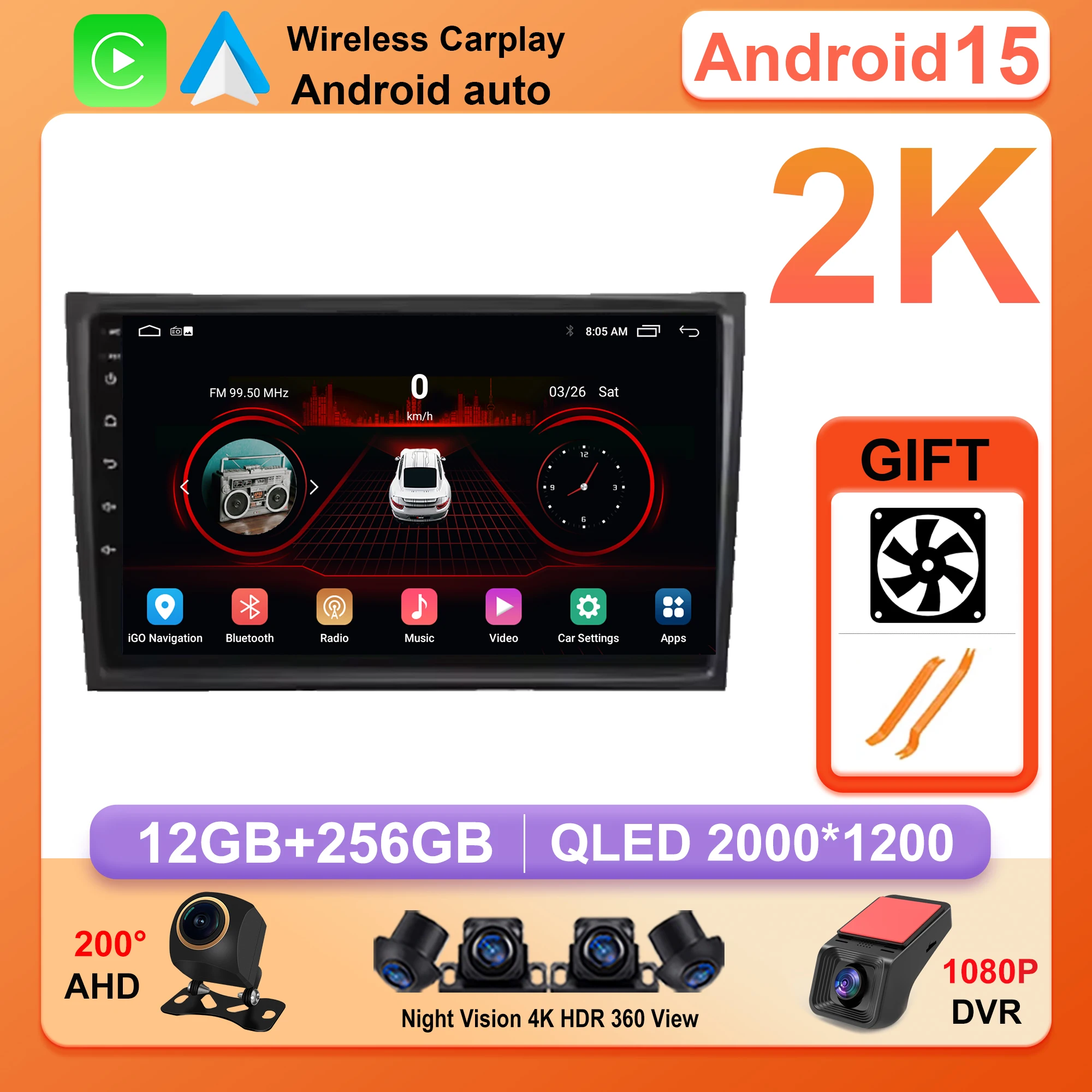 

Android 15 For Volvo XC90 2004-2014 Car Radio Multimedia Video Player 360 Camera WiFi 5G Navigation Stereo GPS 2 Din DVD