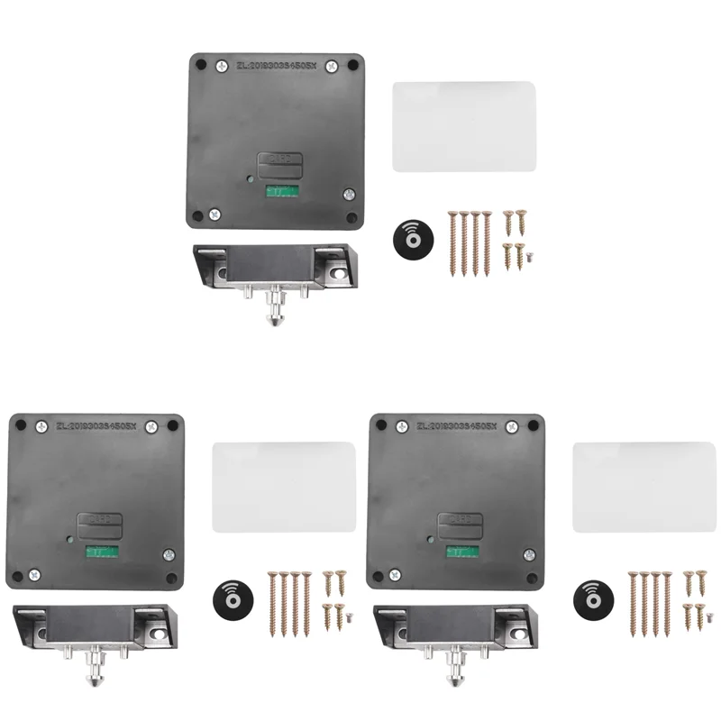 

ZIZI 3X Smart Wood Door Lock Keyless Invisible Electronic Lock IC Card Ttlock App Unlock Cabinet Locker Furniture Drawer Lock