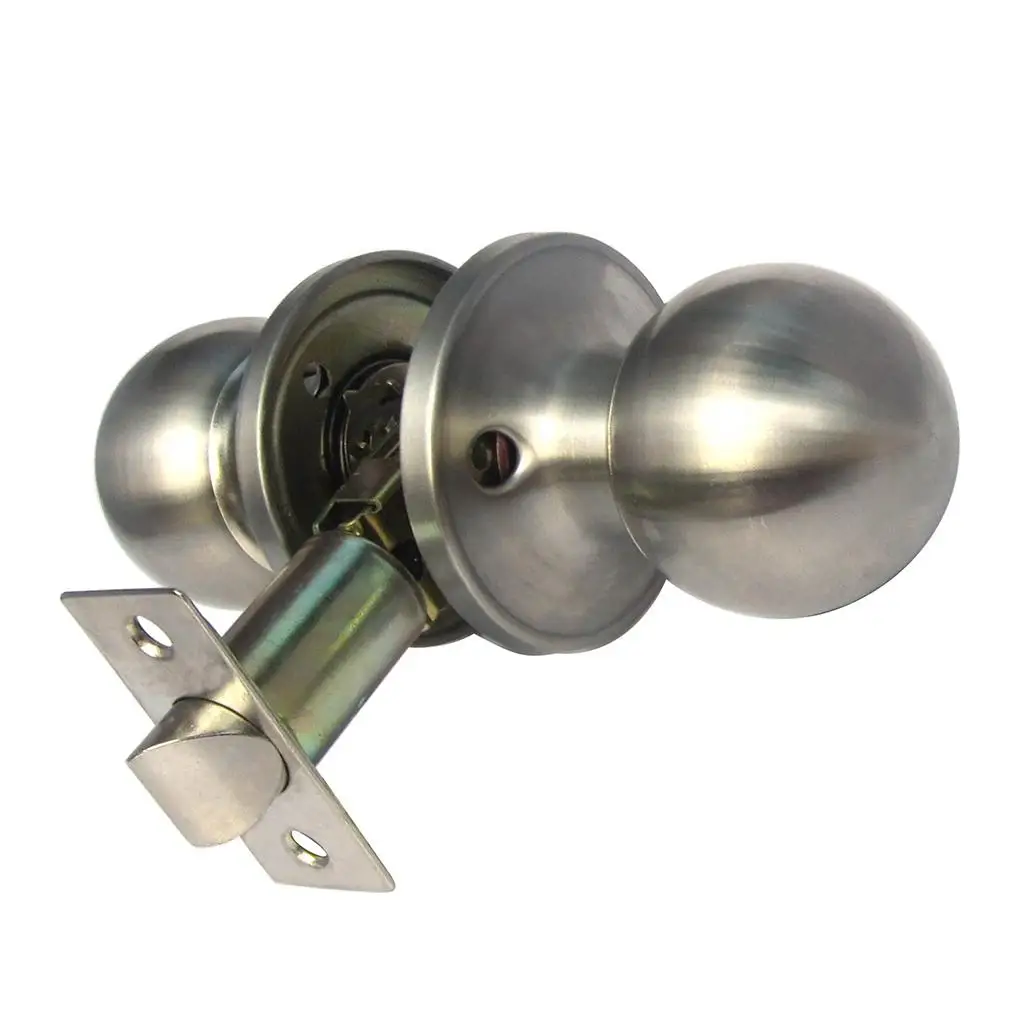 Copper Passage Keyless Door Lock Chromed Door Knob And Door Handle for Interior