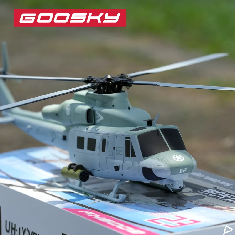 GOOSKY E2 UH-1Y 3D RC Helicopter UH-1Y Venom Helikopter Hobby Outdoor Fun Afstandsbediening Helikopter Speelgoed Kerstcadeaus