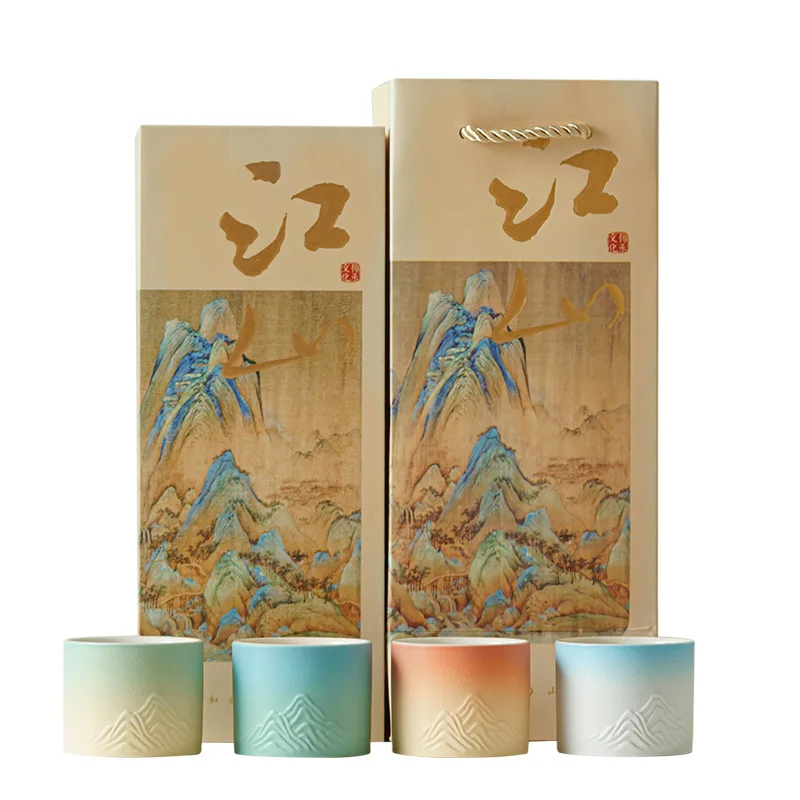 

Teacup Imperial Palace Cultural Creation national tide master cup ceramic single cup gift box with business hand gifts