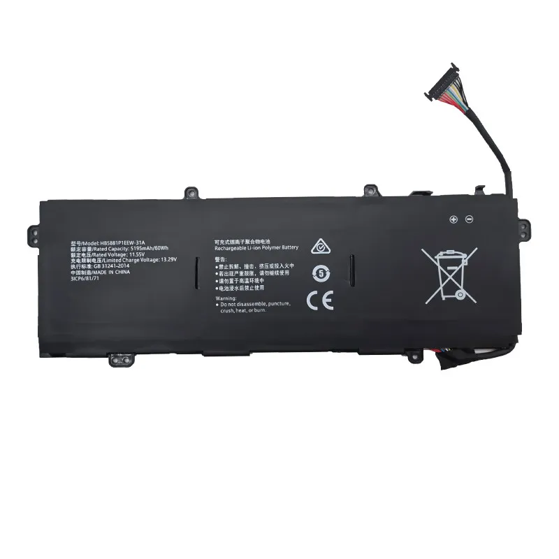 HB5881P1EEW-31A 60Wh/5195mAh 11.55V Replacement Laptop Battery for HONOR MagicBook V14 HGE-W56 W76