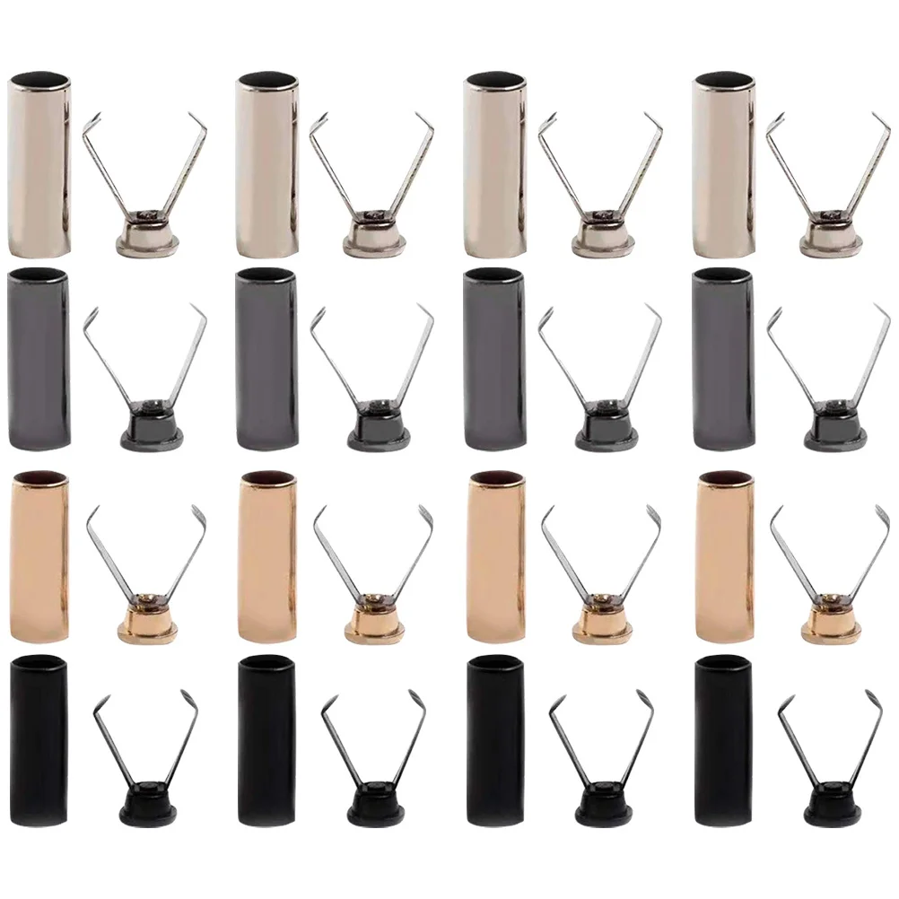 

40pcs Rope Stoppers Reusable Ends For Drawstring Clothing Hat Mask Diy Cord Locks Spring-Loaded Fastener Lightweight Portable