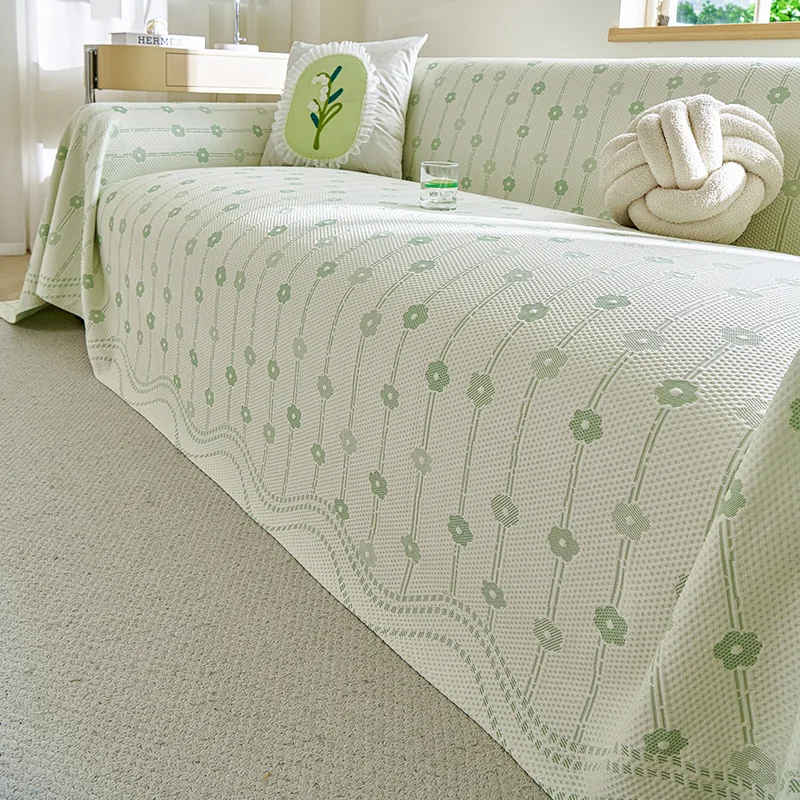 New Summer Breathable Non Slip Sofa Cover Universal Luxury High Grade Sofa Towel Slipcover Home Textile Household Goods