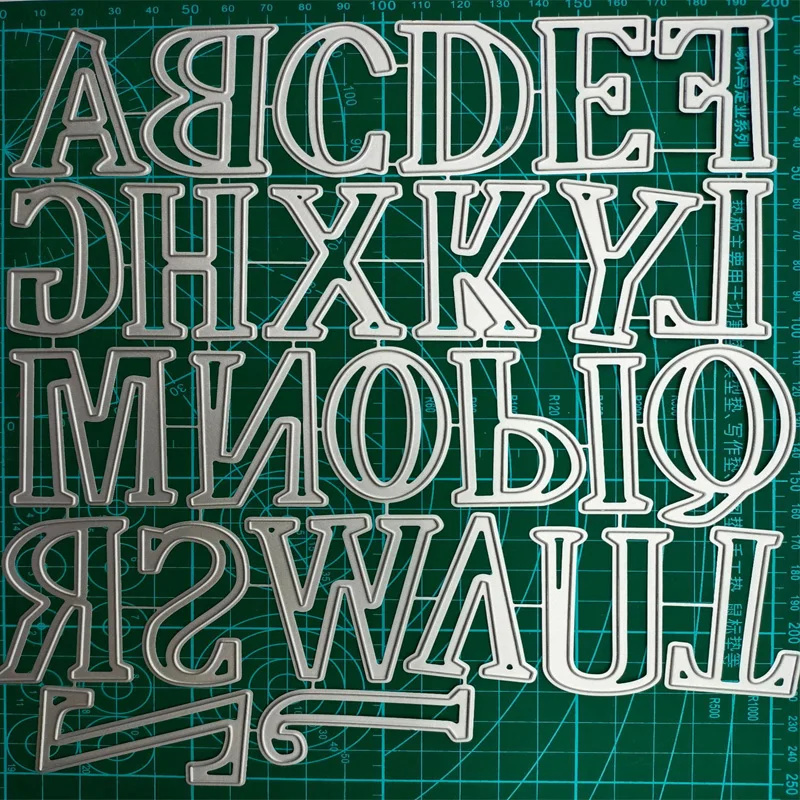 Large Big Alphabet Letters DIY Scrapbooking Cutting Die Carbon Steel Mold Photo Album Decorative Embossing Stencils 5CM 2 Inch