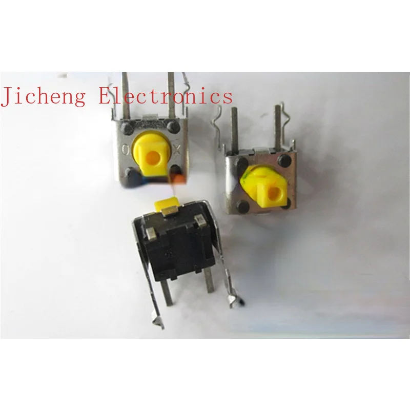 

10PCS Imported Japanese Side Press With Bracket 6*6*7.3 Yellow Square Key Head Gently Touching B3F-3152