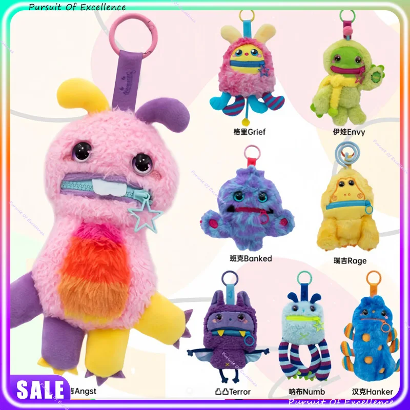

Genuine Lexi Culture Nom Bad Mood Voice-Activated Plush Charm Blind Box - Ugly Mood Monster Backpack Pendant Doll Gifts