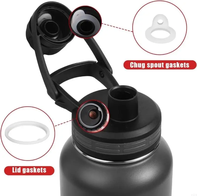 Retail/Drop Shipping 21PCS Water Bottle Gasket Silicone Seal Rings Water Bottle Part Dishwasher Safe for Spout Lids Providing