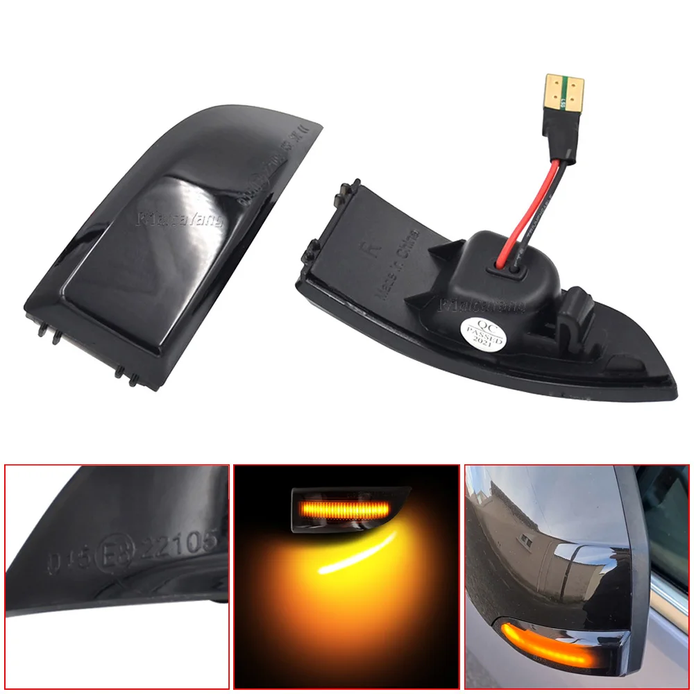 2Pcs Dynamic Blinker For Renault Megane 3 MK3 III RS 2008-2016 BZ KZ DZ Indicator Mirror Turn Signal Light