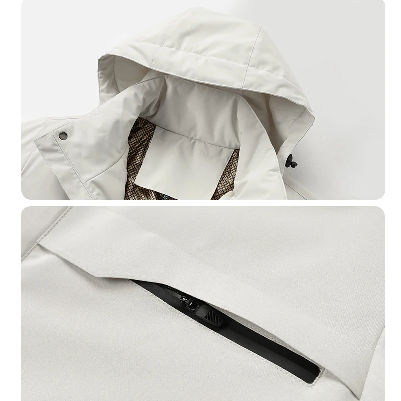 سترة معطف الخريف الذكور الرجال سترة واقية الموضة الشتاء سترة الشارع الشهير معطف يندبروف عادية الدافئة Hombre بولي PU في الهواء الطلق