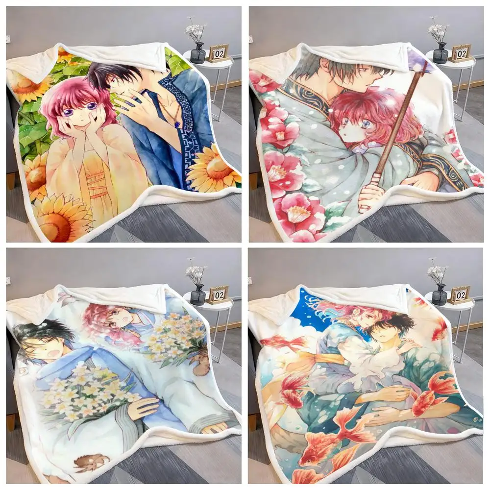 Anime Y-Yona Of The D-Dawn Überwurf, flauschige, weiche Flanelldecke, warmer, hautfreundlicher Überwurf für Sofa, Bett, Büro, Nickerchen, Winter