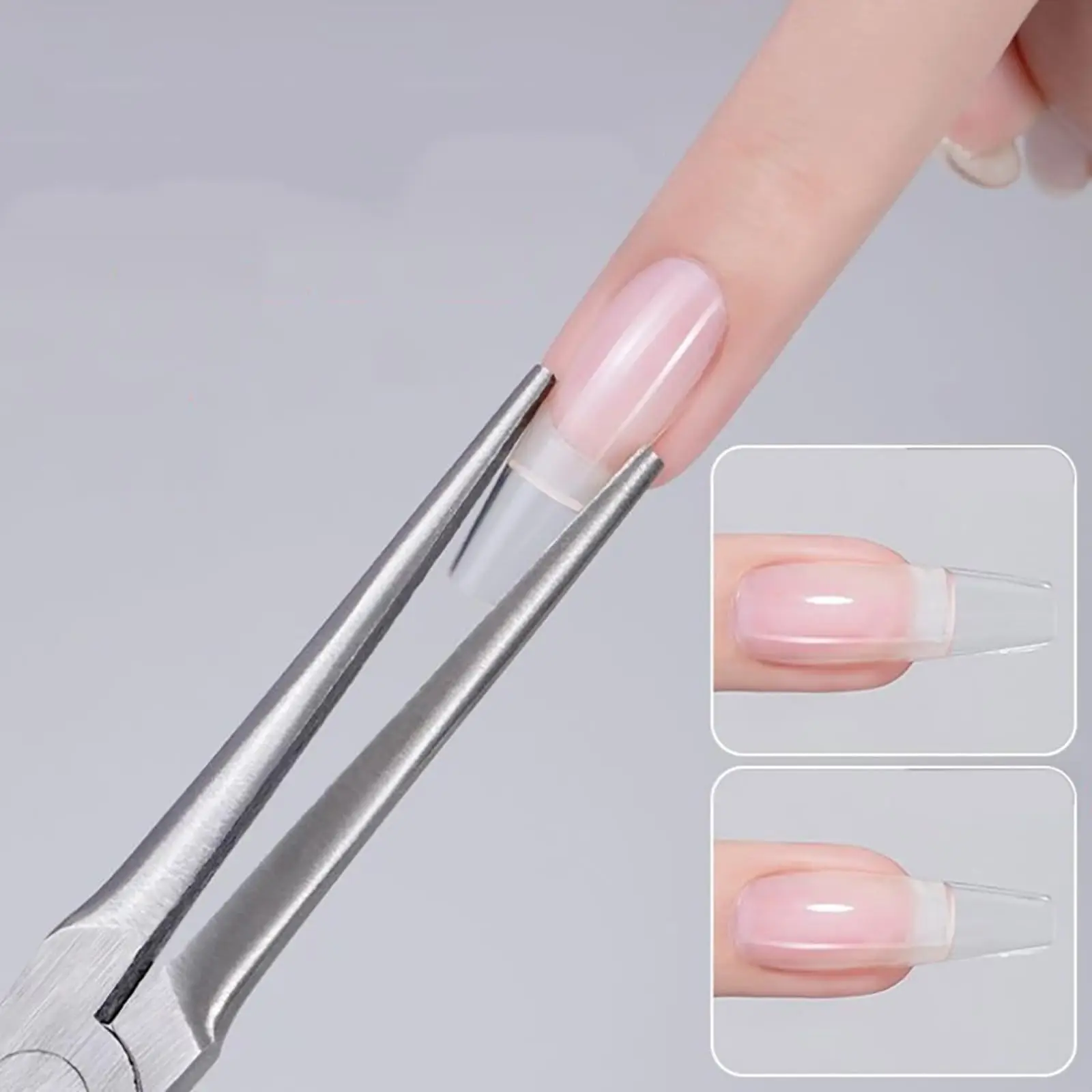 1pc Acrylic Nails Pincher Quick Building Extension Tips Clips Manicure Tools Nail Shaping Tweezers C Curve Pinching Tool UV Gel