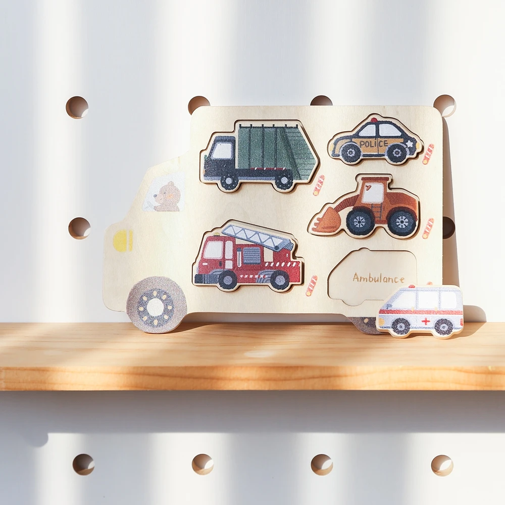 Baby Montessori Puzzles Spielzeug Holz Geometrie Puzzle Spielzeug Tier Auto Form Puzzle Bord Passenden Spiele Pädagogisches Lernen Spielzeug – Detail 17