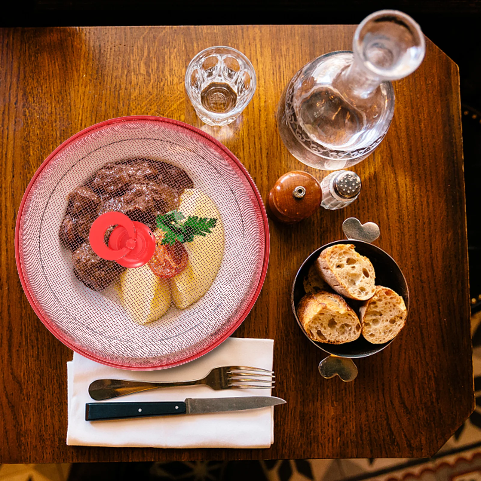 

3 pcs Food Household Dish Covers Multipurpose Wind-Proof Mesh Tents For Outdoor Picnic Table Iron Screen Cover Reusable