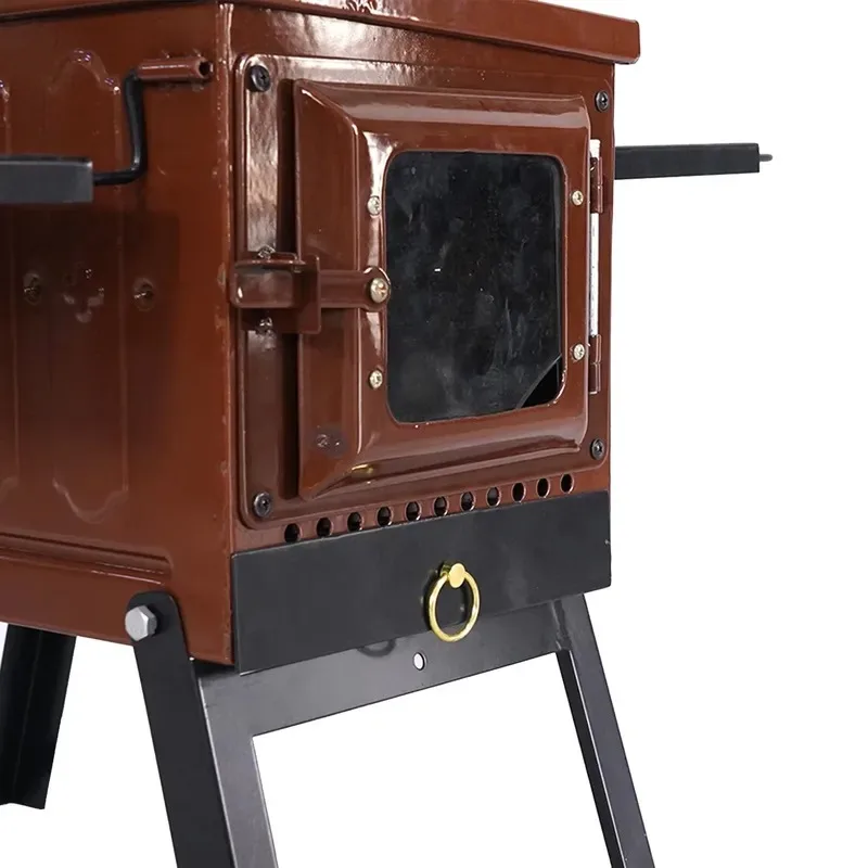 Large Glass Fireplace Modern Cast Iron Wood Cooking Stove Antique Wood Burning Stove