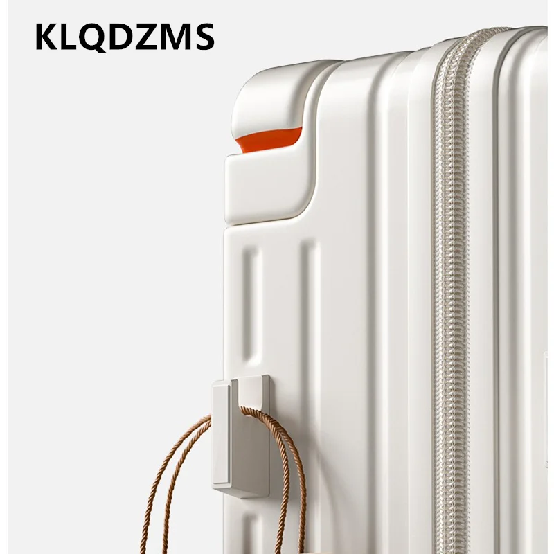 COLENARA حقيبة عالية الجودة 20 "22" صندوق الصعود 24 "26" فتحة أمامية للكمبيوتر المحمول حقيبة تروللي بعجلات متعددة الوظائف حقيبة كمبيوتر نسائية #4