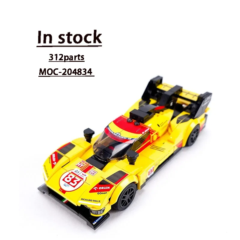 

MOC-204834 New Small 499p AF Sports Racing Car Building Block Model 312 Parts Boys' Children's Birthday Building Block Toy Gift
