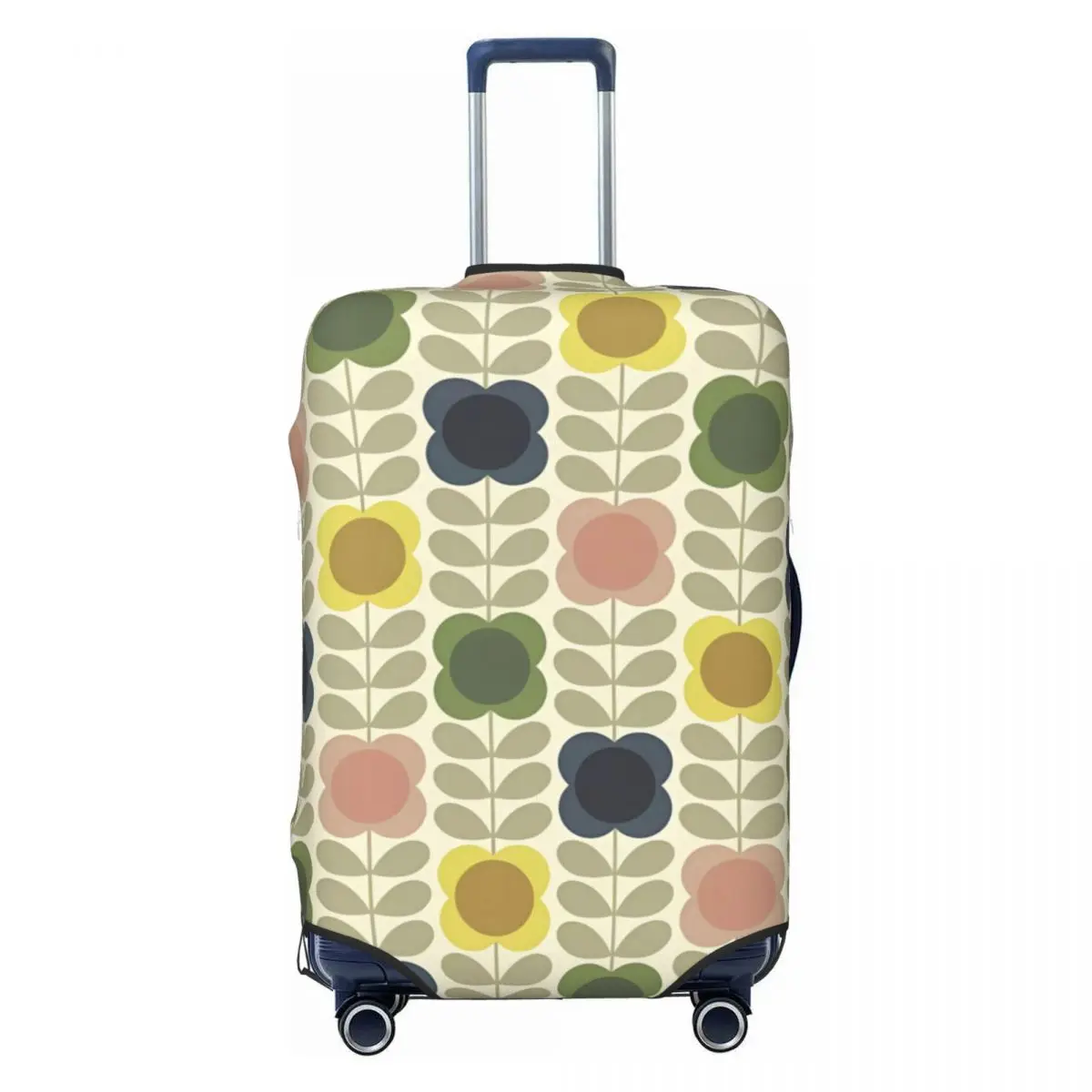 Orla Kiely cubierta de maleta con estampado de flores, accesorios de equipaje prácticos para viaje y vuelo, protección