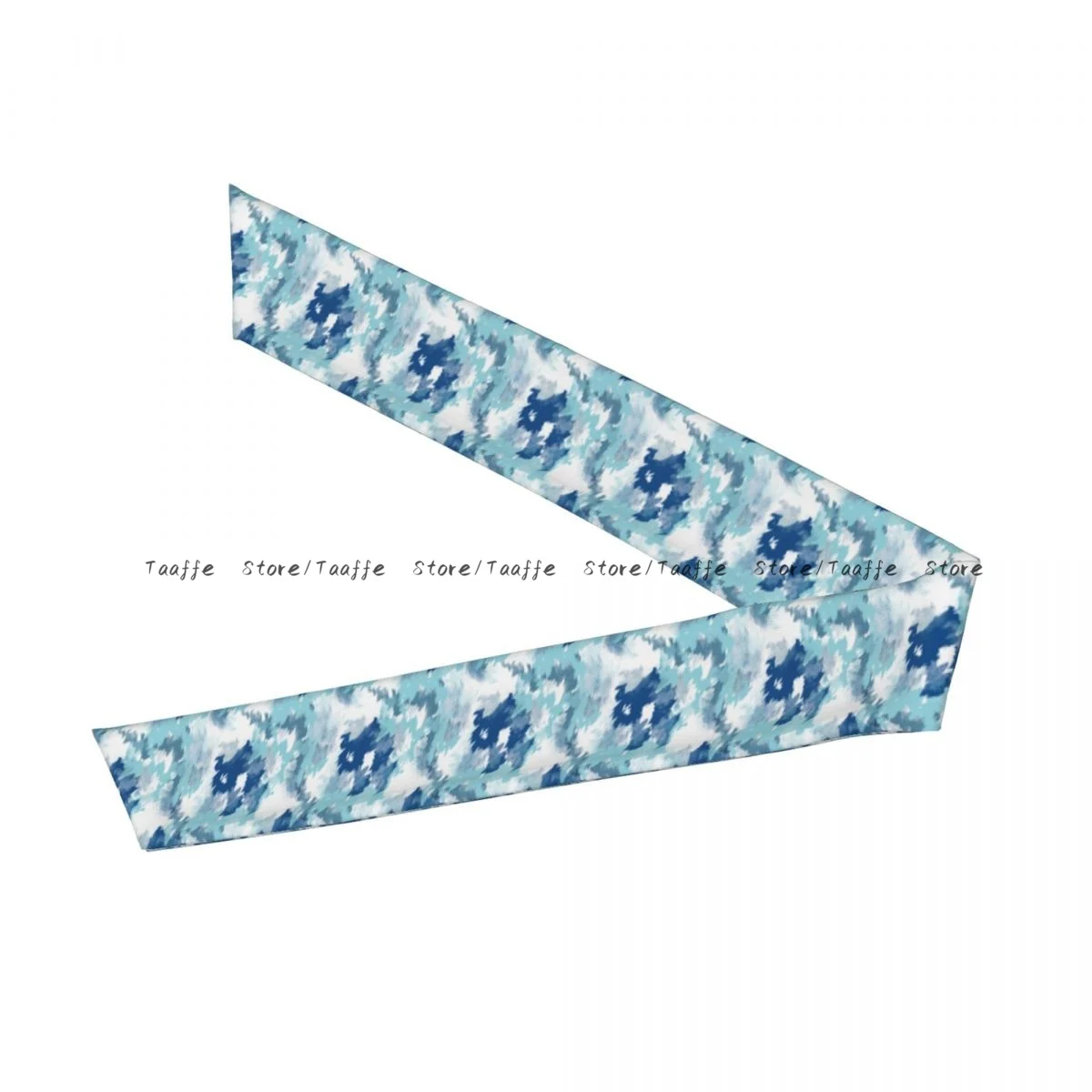 Sports Headband Head Tie Indigo Tie-Dye Bandana Sweatbands Yoga Tennis Headwrap for adult