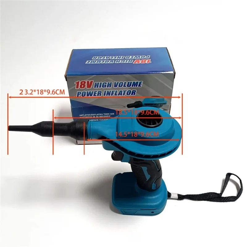 منفاخ هواء لاسلكي منفاخ كهربائي مضغوط رذاذ الهواء المعلب أدوات تنظيف لوحة مفاتيح الكمبيوتر الكهربائية لبطارية ماكيتا 18 فولت