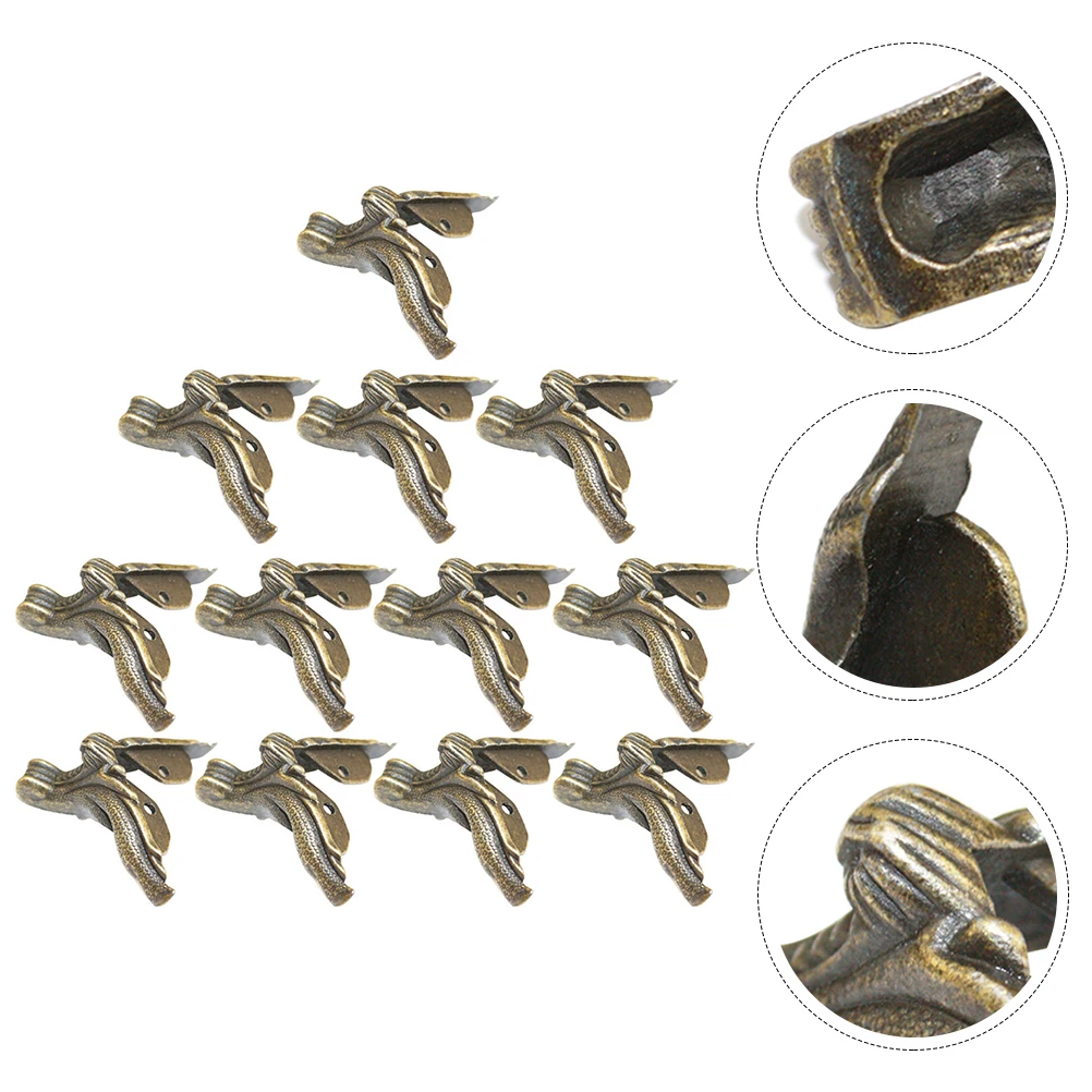 

12pcs Furniture Legs for Wooden Box Bottom Foot Zinc Alloy Durable Safe Decorative Creative Design Sofas Jewelry Boxes Furniture