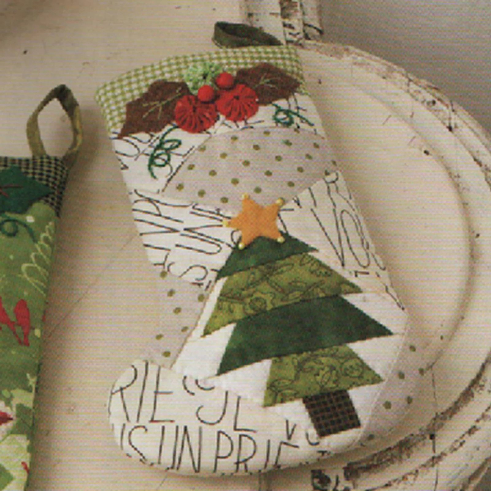 DIY 크리스마스 스타킹 패치워크 스텐실, 반투명 패치 - Embroidery Xmas Stocking 리뷰 및 가격
