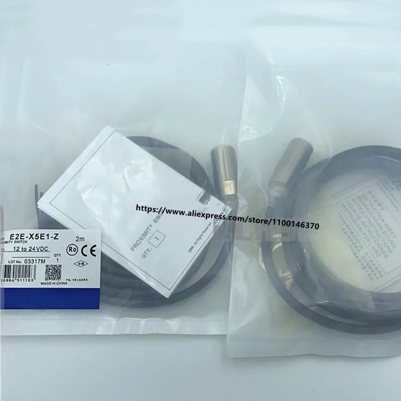 

3Pcs New High Qality Proximity Switch E2E-X5E1-Z DC 24V Three-Wire NPN NORMALLY OPEN Electrical Sensor Thread Metal Sensing