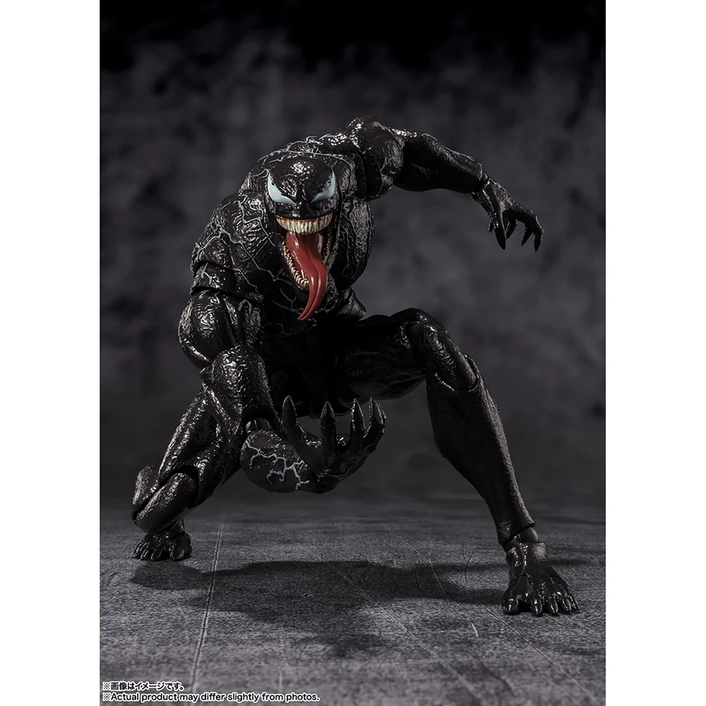 Original NEW Bandai S.H.Figuarts Venom (Venom: The Last Dance) 19cm Collectible Anime Action Figure Model Toys