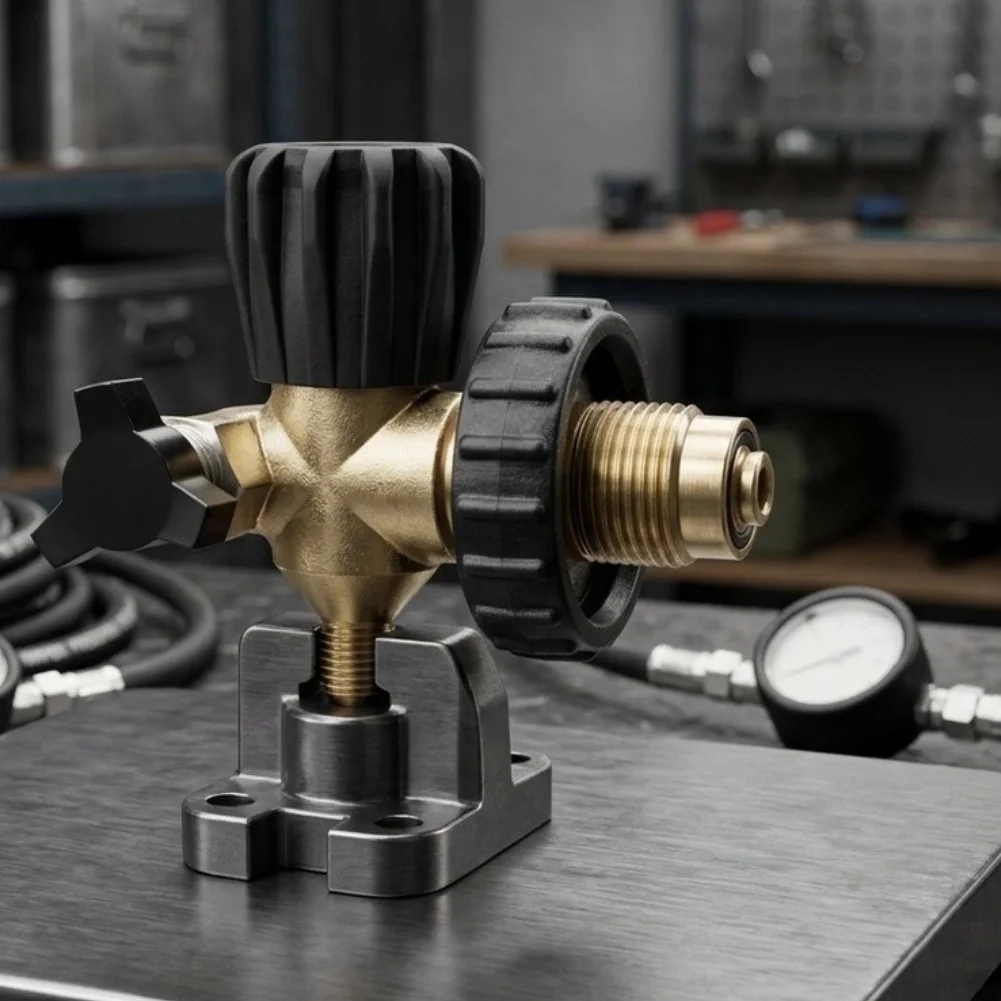 Adapter zum Nachfüllen des Tauchflaschenventils G5/8-14 auf 7/16-20 UNF Edelstahl-Lufttank-Ladeanschluss für Tauchausrüstung – Detail 7