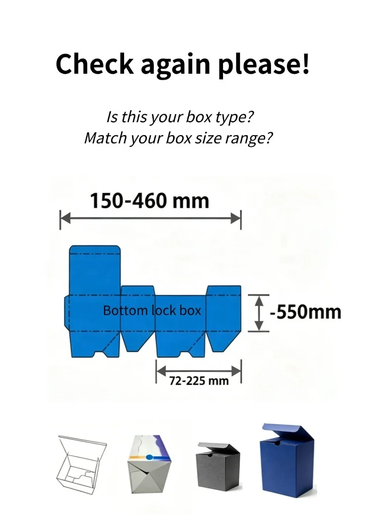 High Speed PLC Box Gluing Machine for Crash Lock Bottom Carton Folder Gluer 450 Mesin Folder Gluer