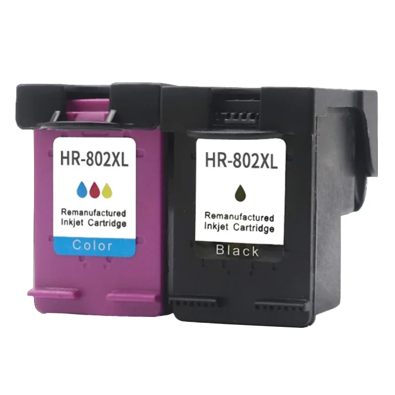 Magic Hero 802XL Premium Remanufactured Color Inkjet Ink Cartridge for HP Deskjet 1000 1010 1050 1510 2000 2050 3050 J110a J610a